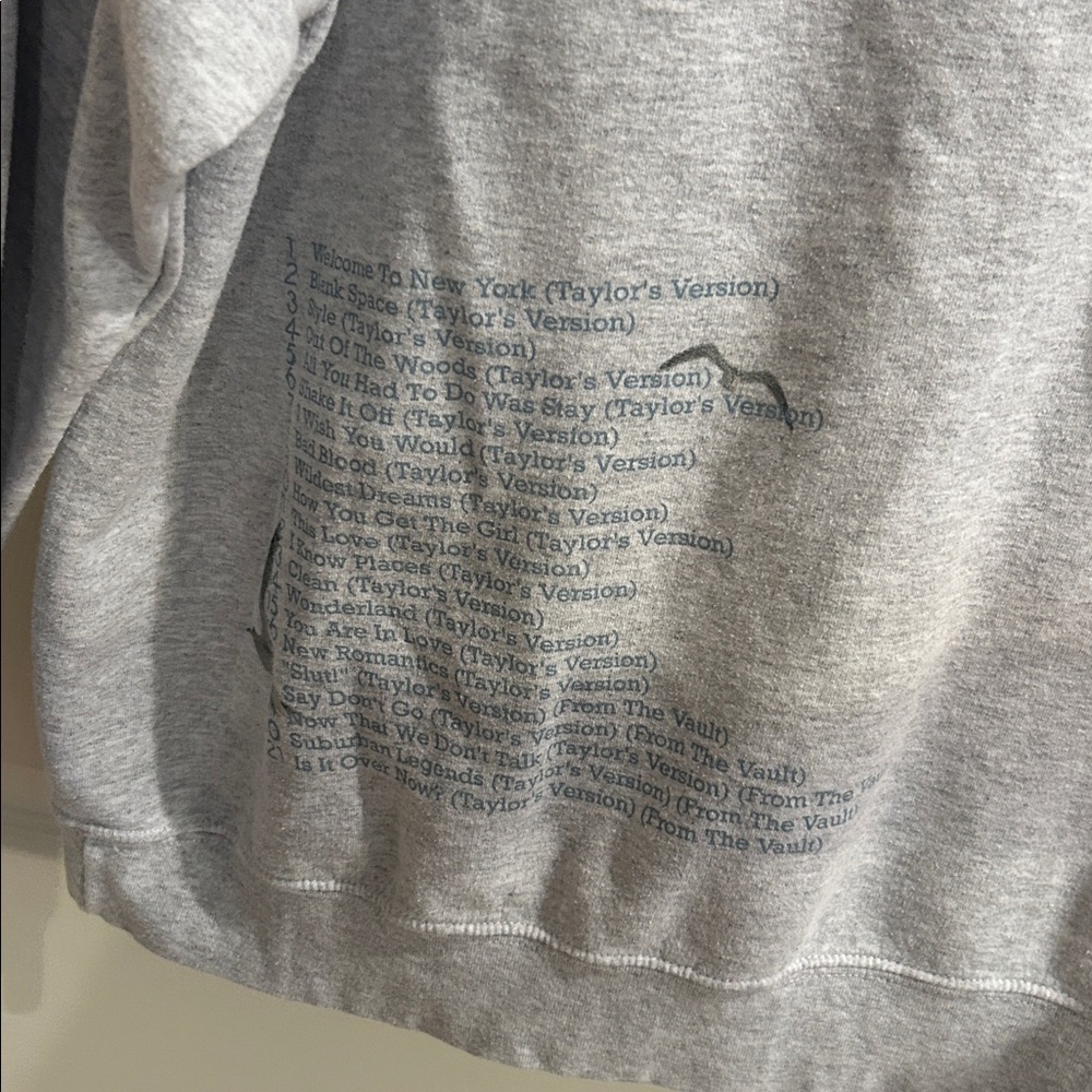 Taylor Swift Black and Gray UFO Graphic Crewneck Sweater. Eras Tour 2 shirts - Picture 4 of 7
